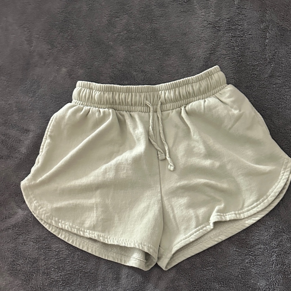 Women's Athletic Shorts in Sage Green
